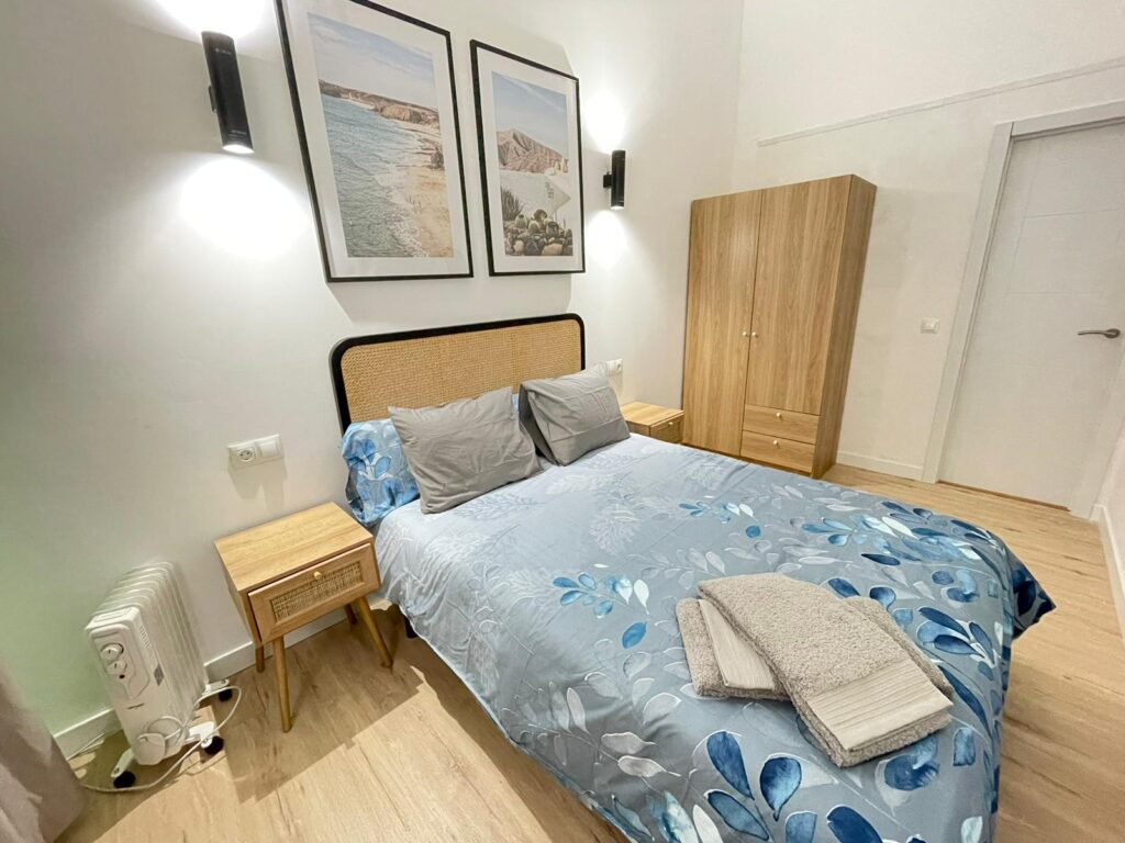 habitacion con radiador portatil